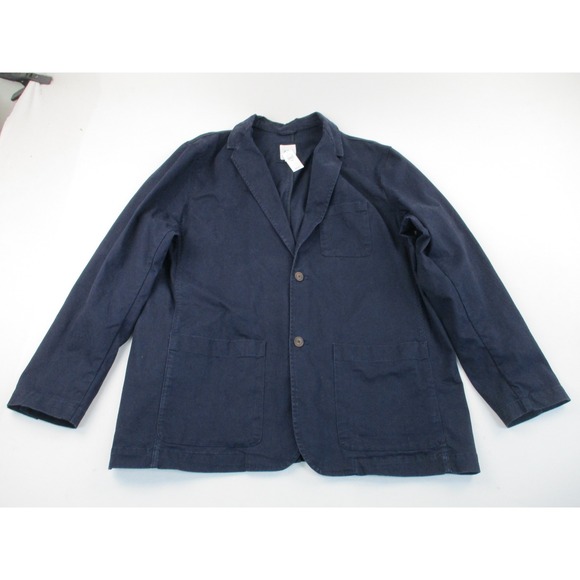 GAP Other - Gap Blazer Mens XXL Navy Blue Cotton Stretch Utility Relaxed Fit Chore Jacket
